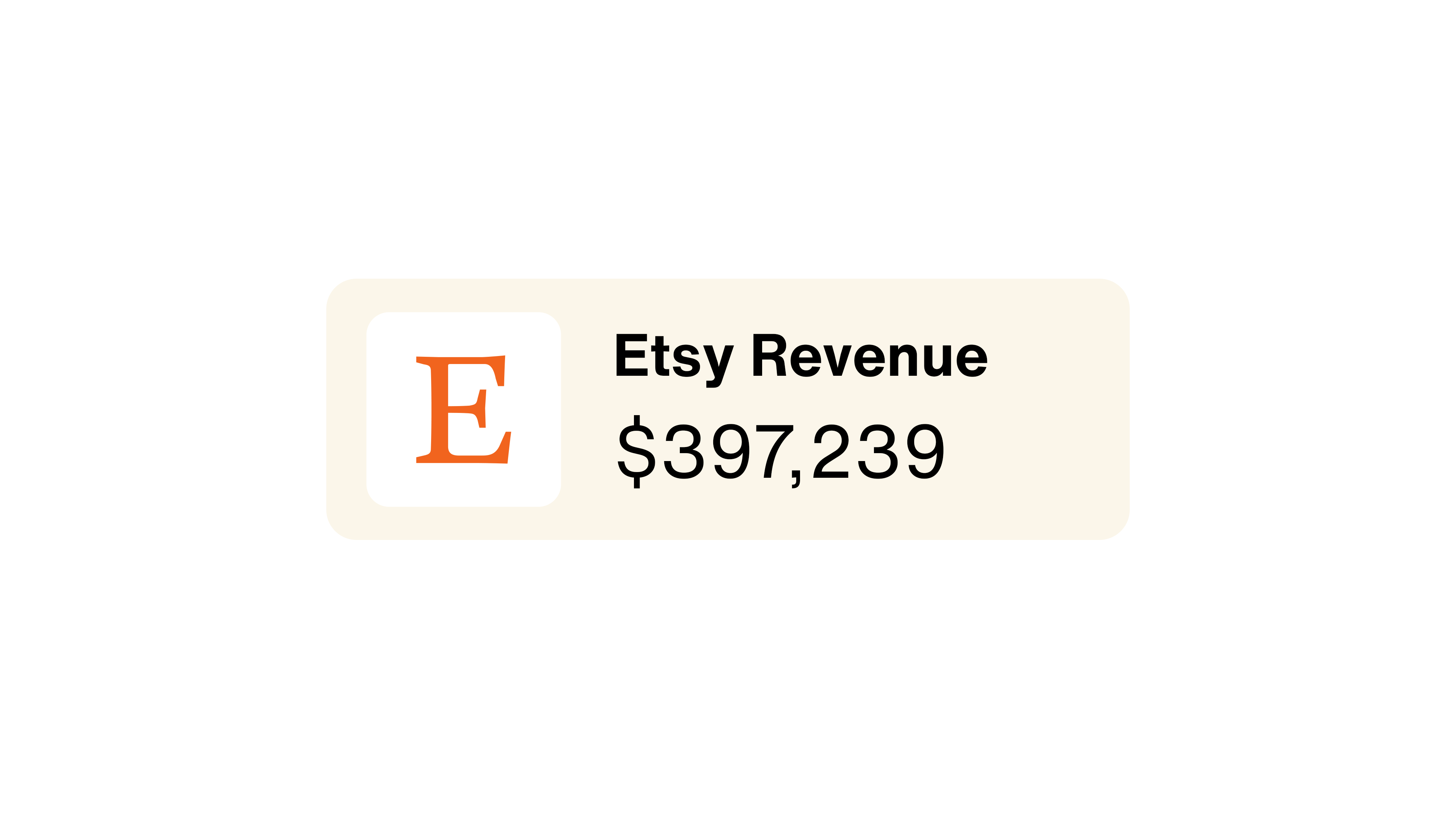Etsy Revenue Panel
