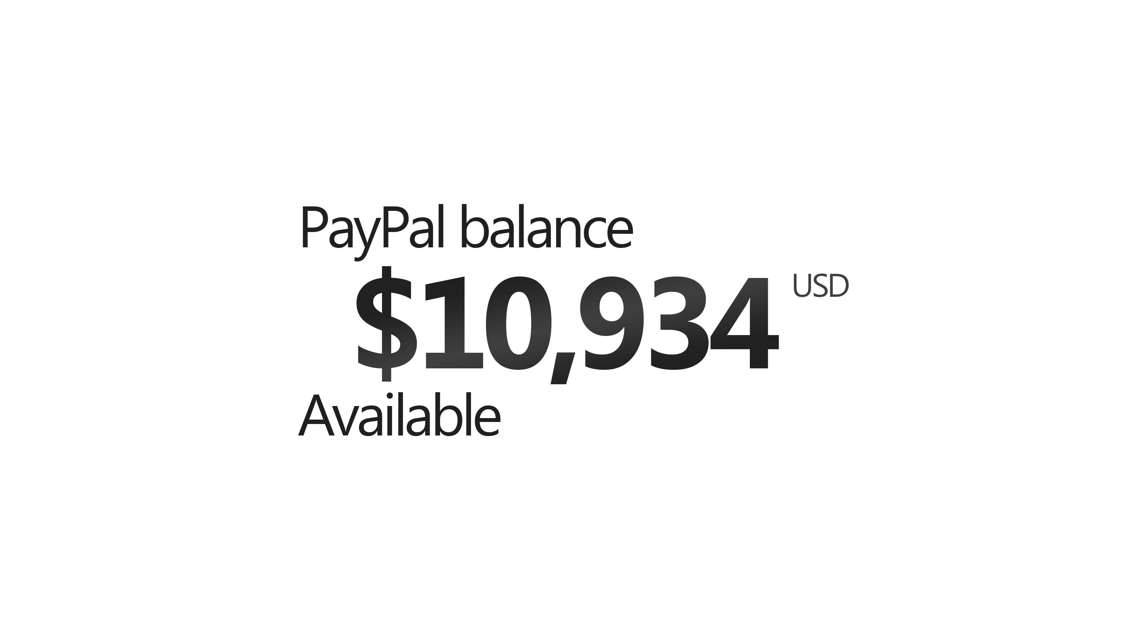 PayPal Balance Panel